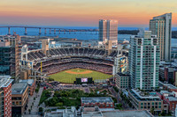 Petco Park at Sunset Aerial 1