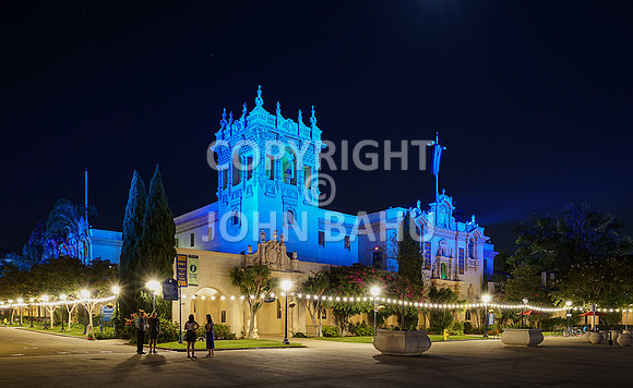 Prado Building at Night