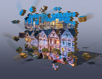 Painted Ladies 3D Puzzle Composite