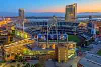 Petco Park at Dusk Aerial 1