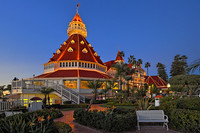 Hotel Del Christmas Lights Dusk