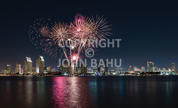 Fireworks Over San Diego Bay 1