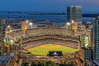 Petco Park at Dusk Aerial 3