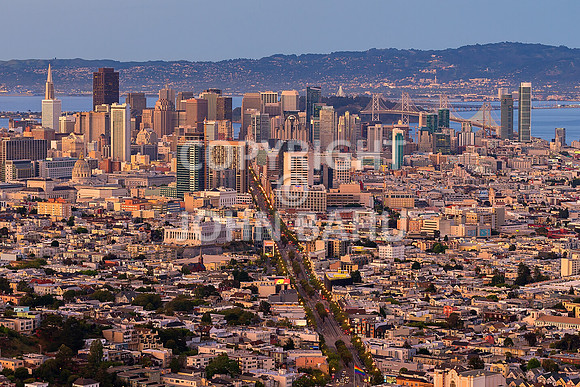 San Francisco from Twin Peaks at Sunset