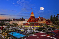 Hotel Del Coronado Dusk w Moon