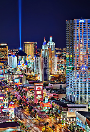 South Las Vegas Strip Aerial Vert.