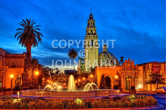Plaza de Panama/California Tower Dusk