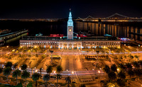 Ferry Building/Bay Bridge at Night