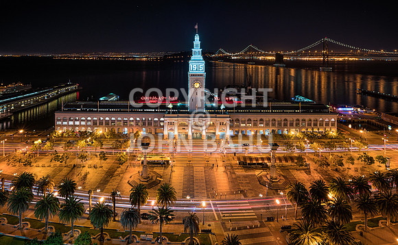 Ferry Building/Bay Bridge at Night