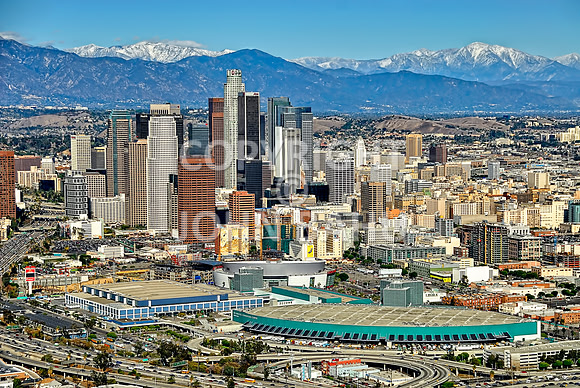 Downtown LA Aerial 2