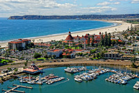 Aerial of Glorietta Bay/Hotel Del Coronado