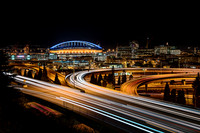 Century Link Field/Freeways at Night
