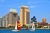 Sailboats on San Diego Bay 2