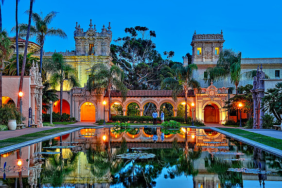 Balboa Park Prado/Reflection Pond Dusk