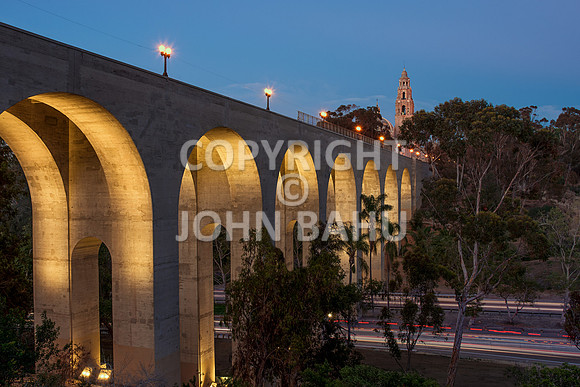 Cabrillo Bridge/California Tower Dusk 1